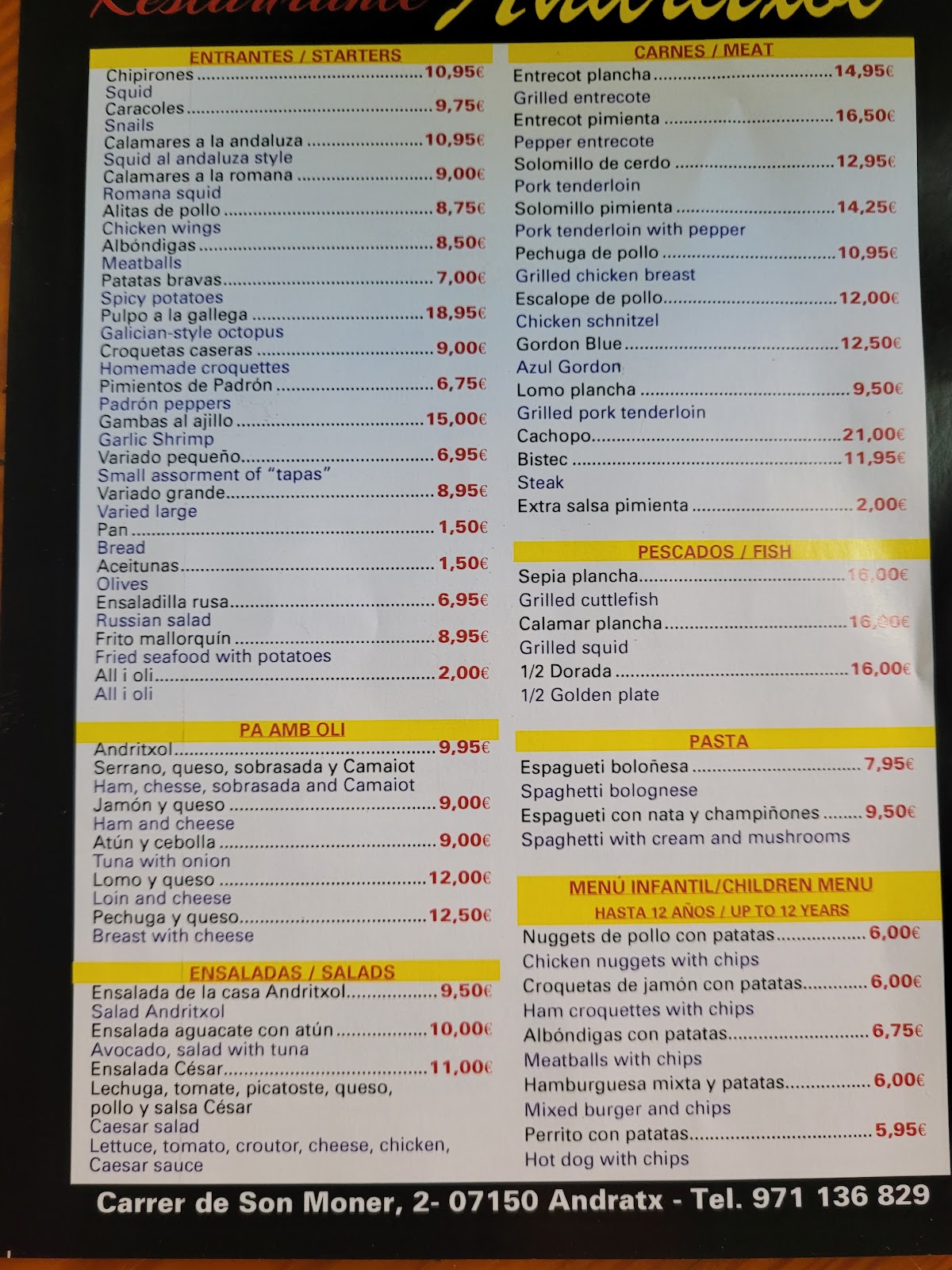 Restaurant Andritxol