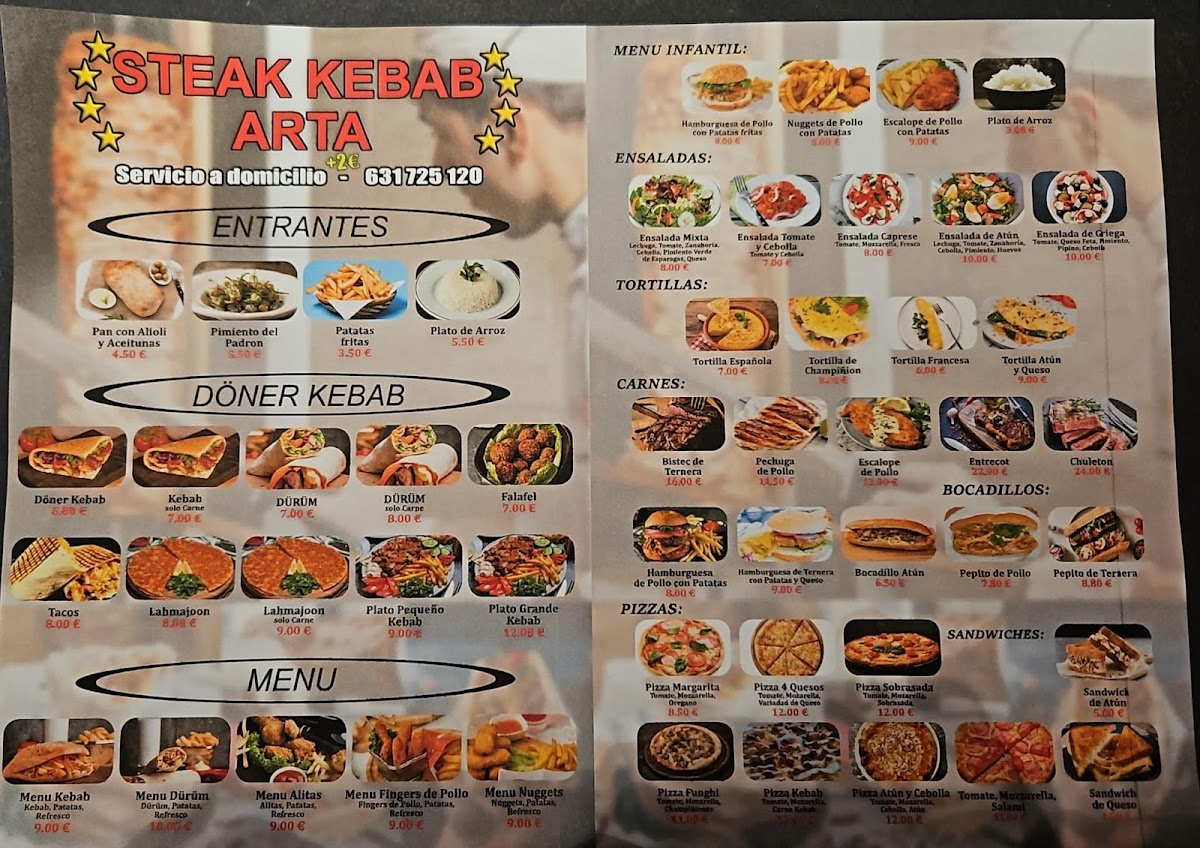 Kebab steak artá