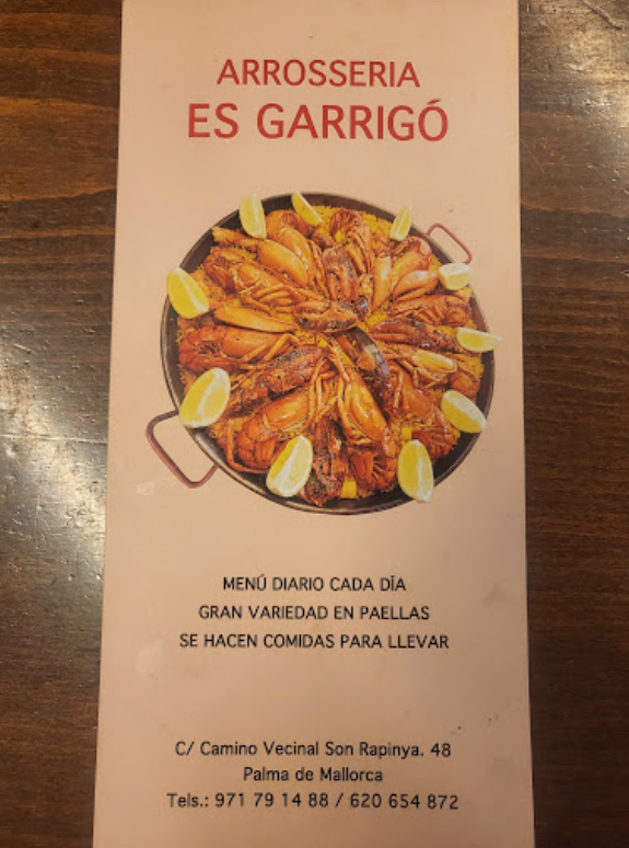 Restaurant Arrocería Es Garrigó, Palma