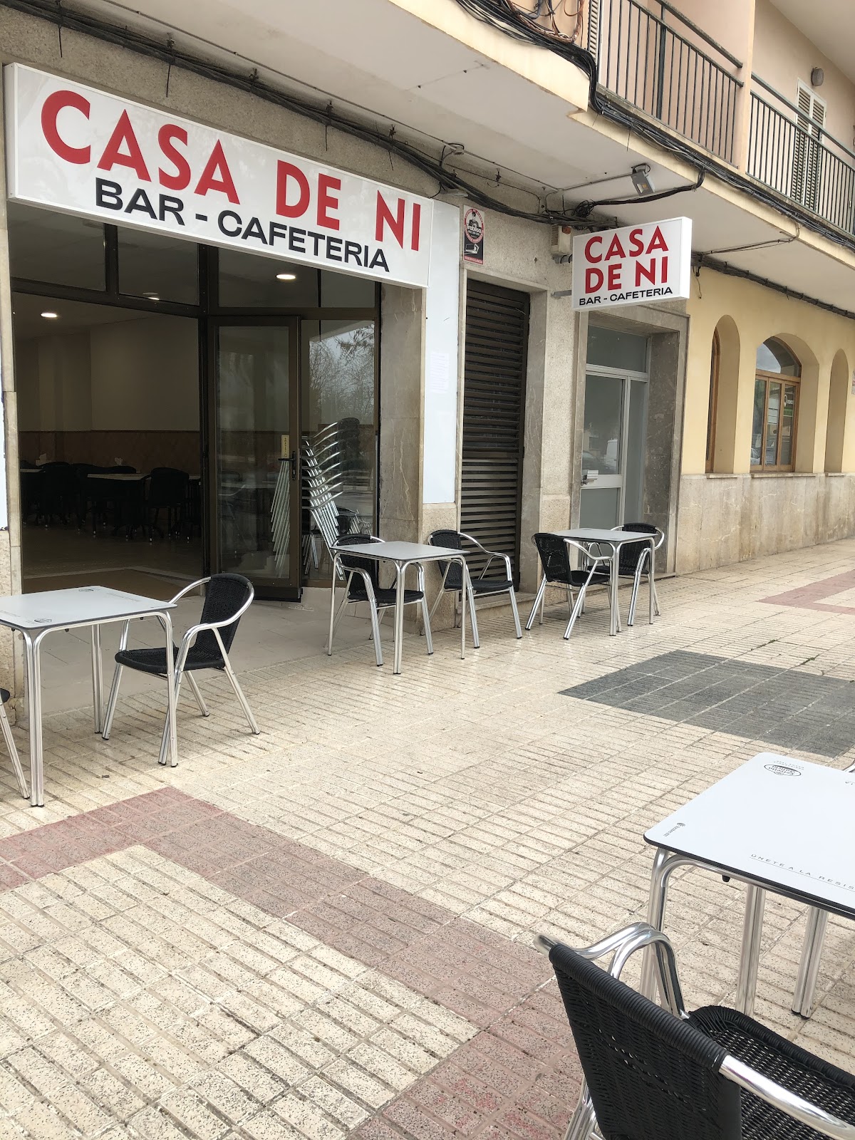 BAR CAFETERIA CASA. DE NI