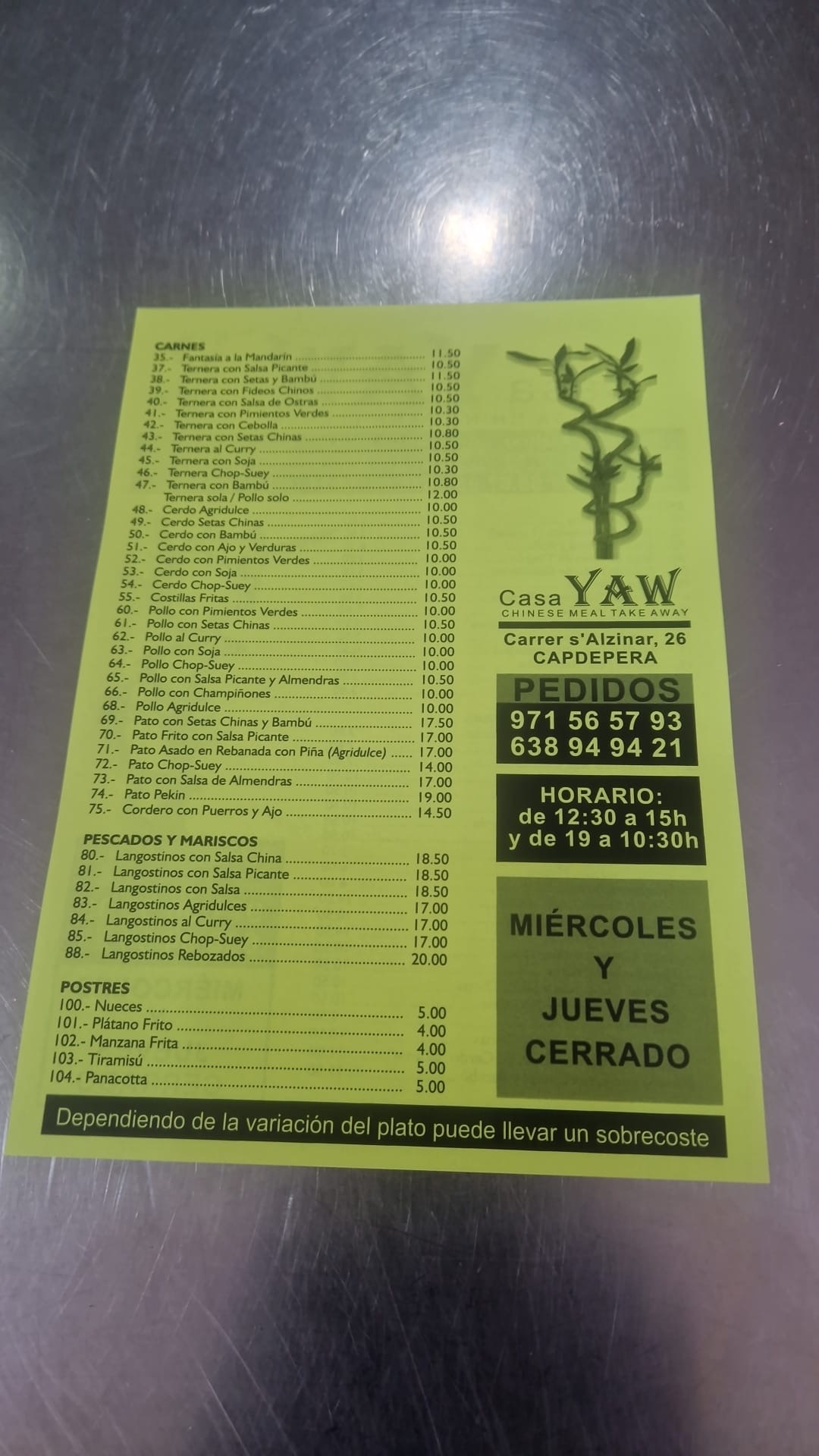 CASA YAW