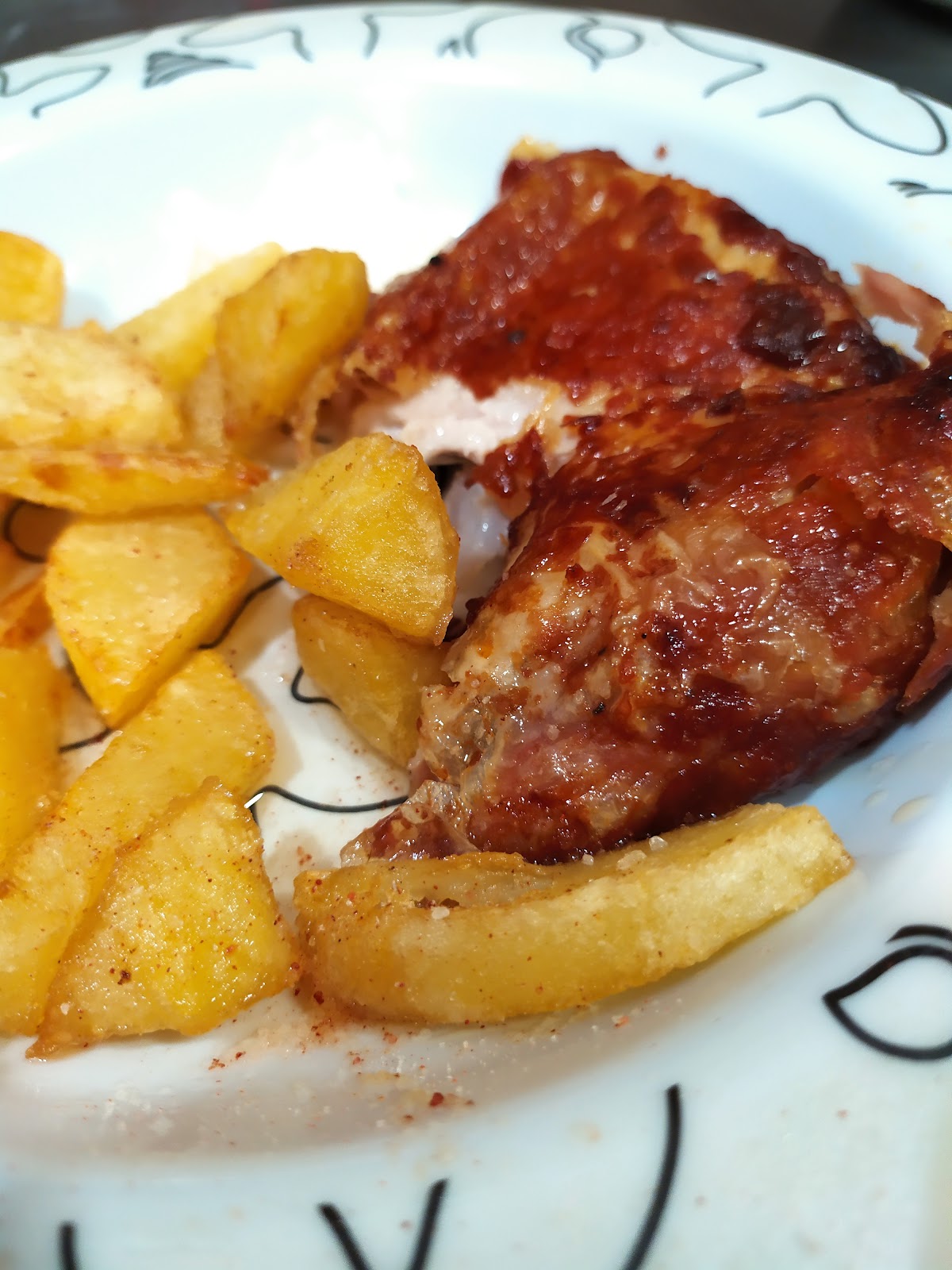Listo el pollo en Ca Sa Padrina